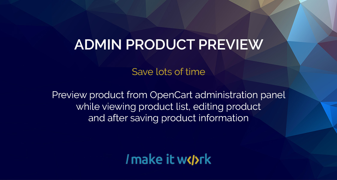 Admin Product Preview